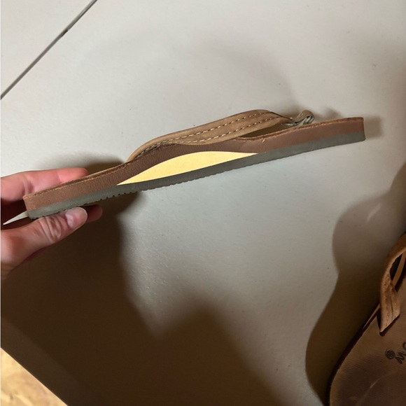 Rainbow Brown Flip-Flops - Picture 3 of 3